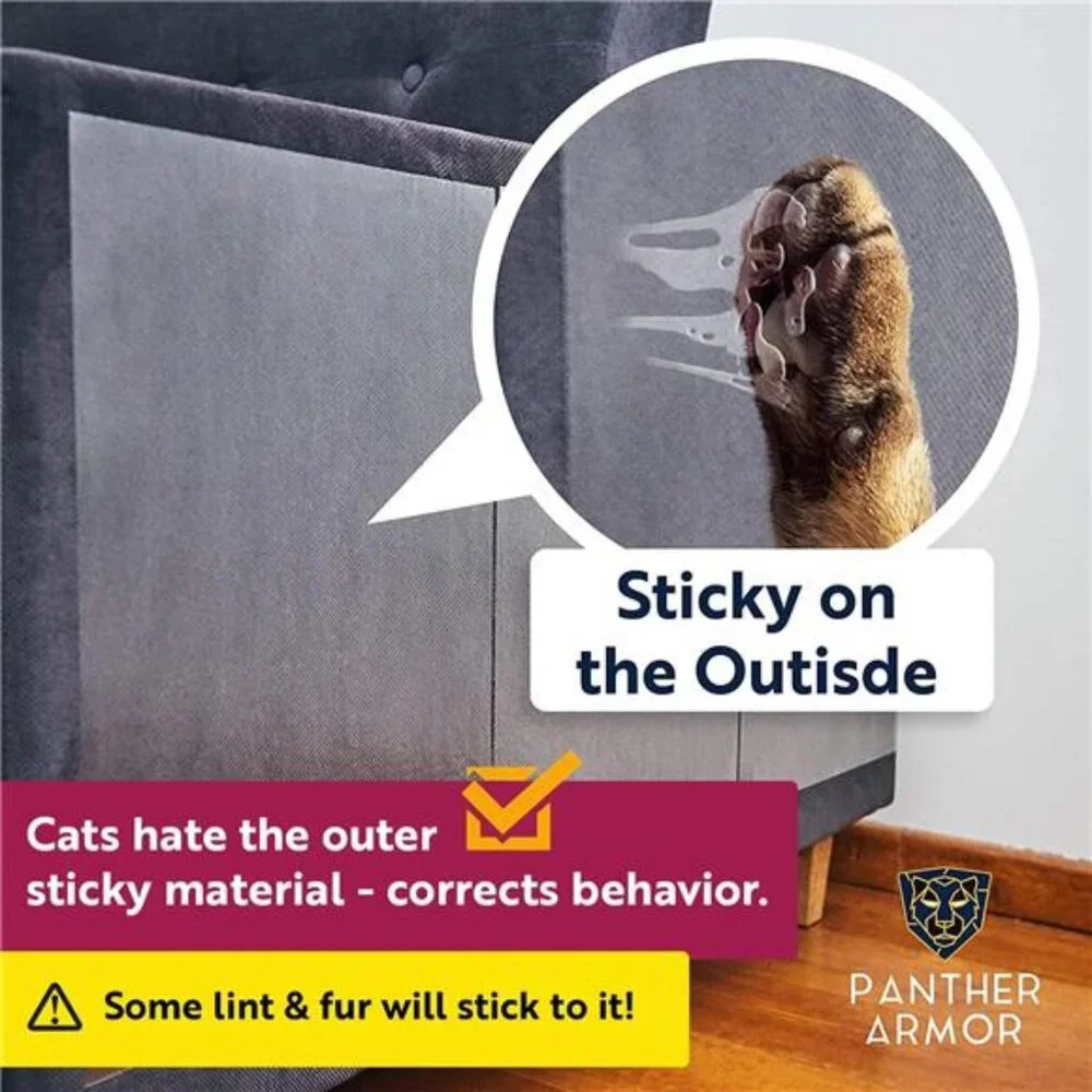 Cat Scratch Deterrent Tape – 18-Pack Double Sided Anti-Scratching Sticky Tape